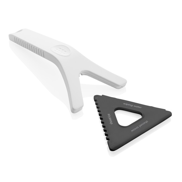 3-in-1 ice scraper - White / Black