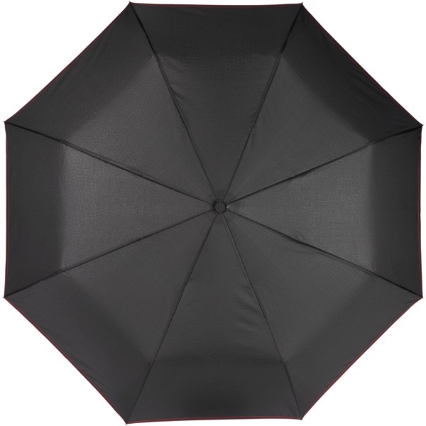 21" skládací deštník Stark-mini s automatickým otvíráním/skládáním - Červená s efektem námrazy