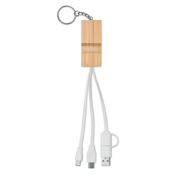 Bamboo key ring and stand Clauerc