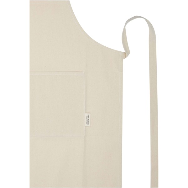 Nia 200 g/m² recycled cotton apron - Black