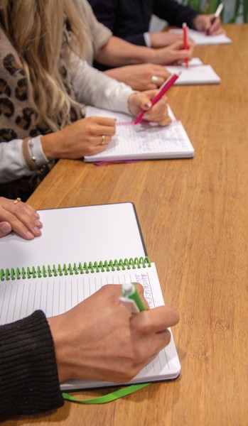 Deluxe A5 notebook with spiral ring