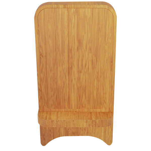 SCX.design W26 10W wooden wireless charging phone stand with light-up logo