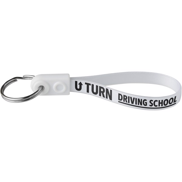 Ad-Loop ® Standard keychain - White