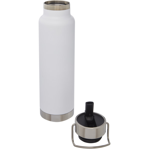 Thor 750 ml copper vacuum insulated sport bottle - White