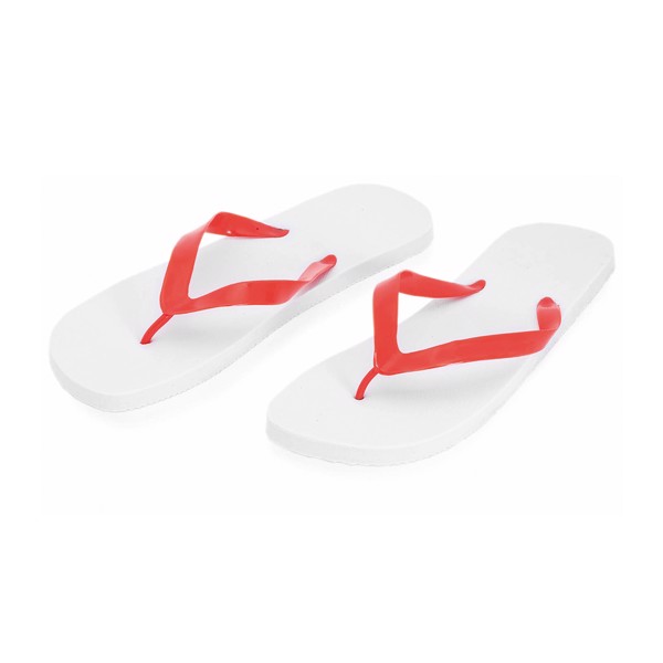 Flip Flops Sunset - White / Red / HOM
