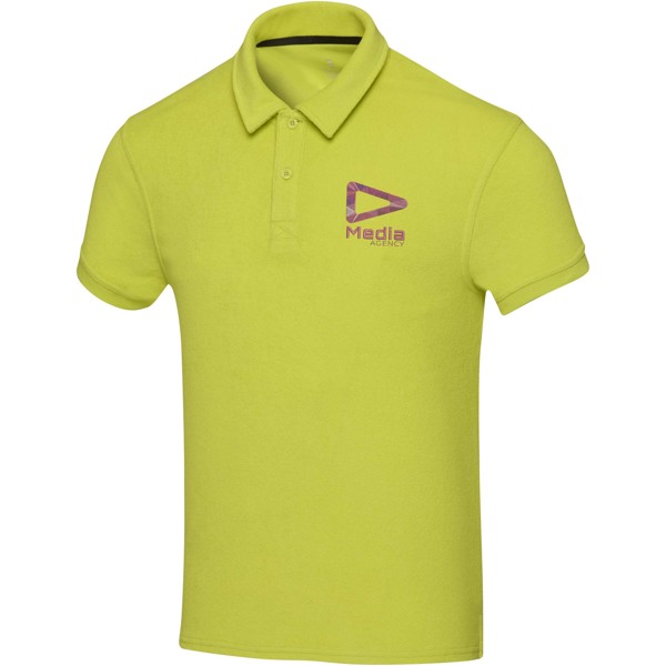 Akoya GRS recycled terry unisex polo - Lime / 2XS