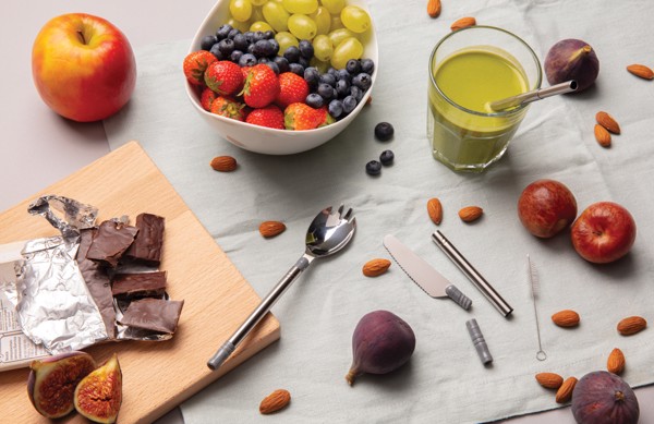 Pocketsize reusable cutlery set on-the-go