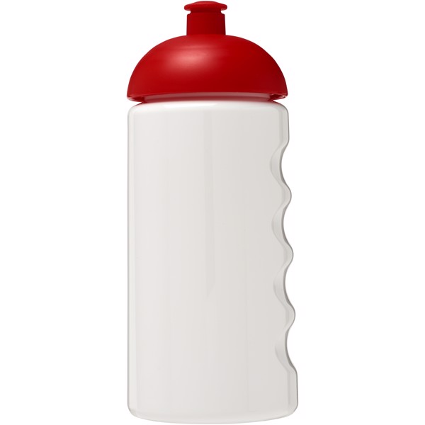 Láhev s kupolovitým víčkem H2O Bop® 500 ml - Bílá / Červená s efektem námrazy