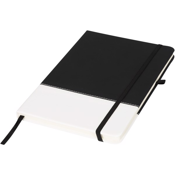 Barevný poznámkový blok A5 Two-Tone - Černá