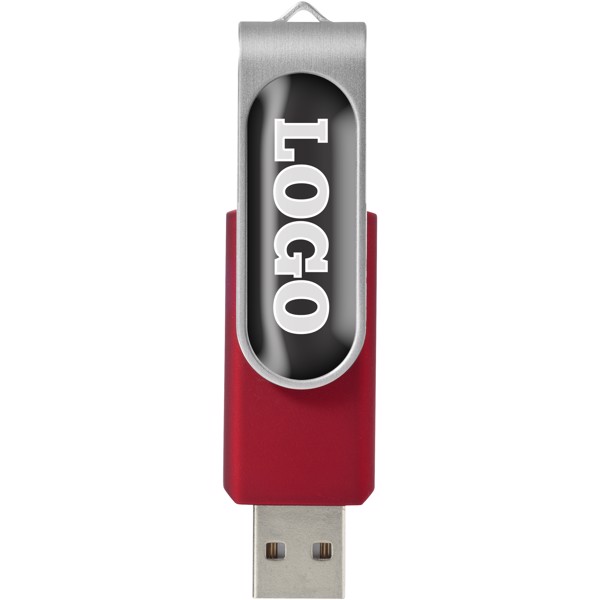 Rotační Doming USB - Červená s efektem námrazy / 1GB