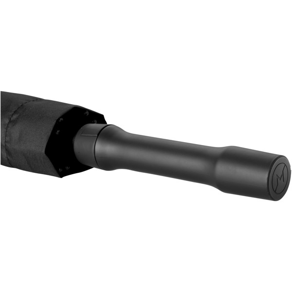 Automatický dvouvrstvý deštník Square 23" - Stříbrný / Černá