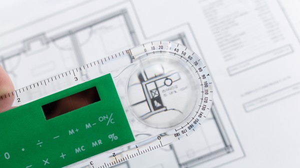 Ruler Calculator Mensor - White