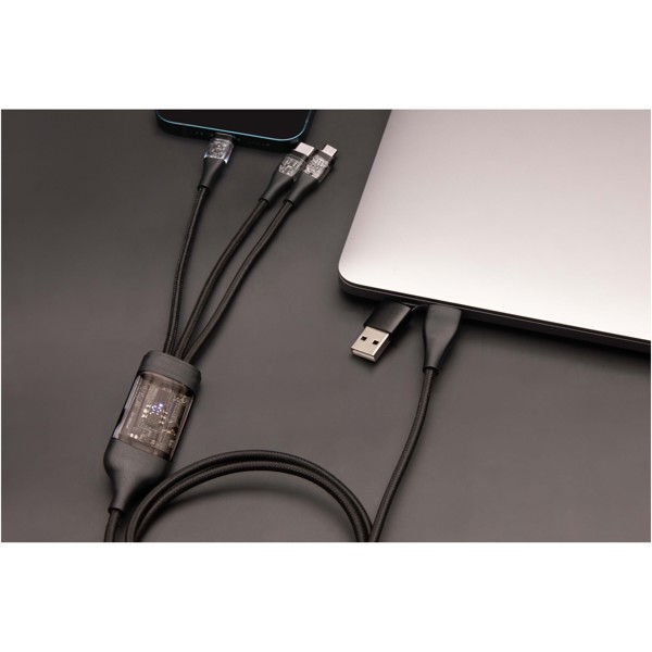 SCX.design C50 5-in-1 fast charging 100W/5A cable with digital display
