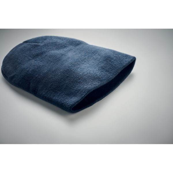 Beanie in RPET polyester Marco Rpet - Blue