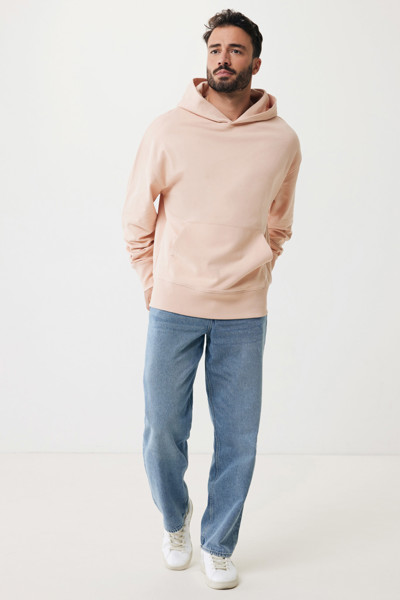 IQONIQ Yoho recycled cotton relaxed hoodie - Peach Nectar / L