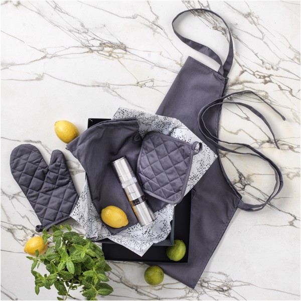 Čtyřdílná kuchyňská sada Dila - Černá