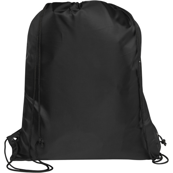 Adventure recycled insulated drawstring bag 9L - Black