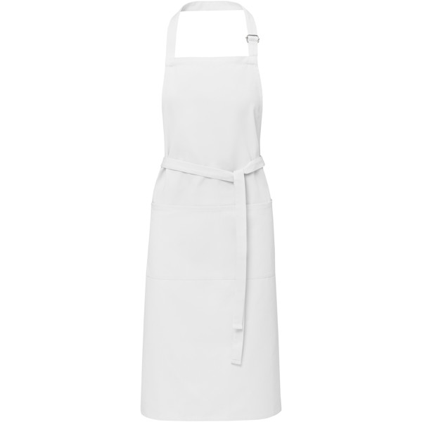 Andrea 240 g/m² apron with adjustable neck strap - White