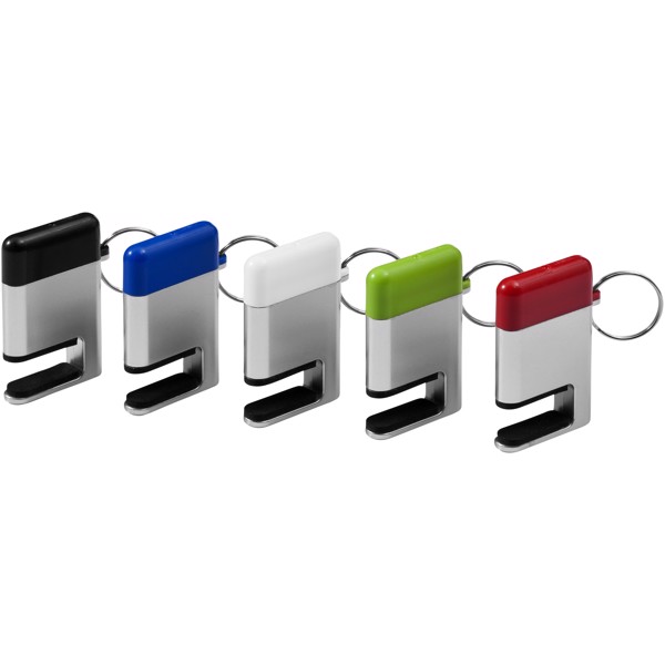 Gogo screen cleaner and smartphone holder - Silver / Red