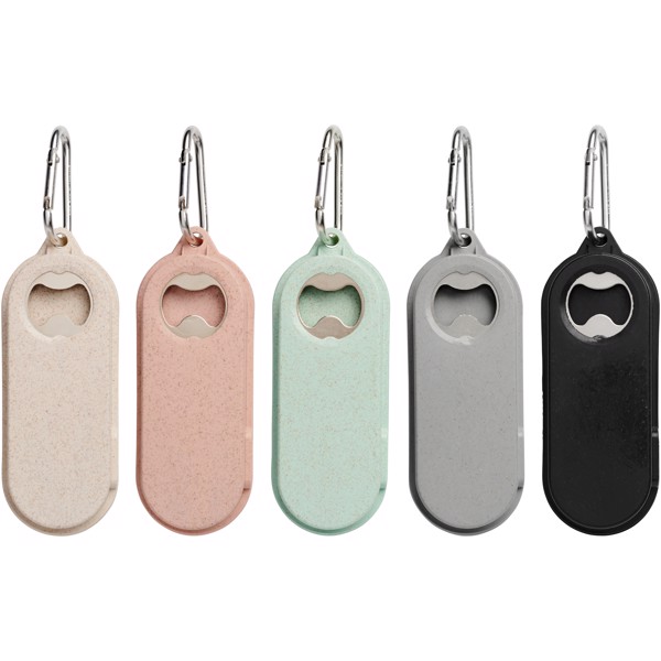 Giles Weizenstroh-Besteckset mit Flaschenöffner - schwarz