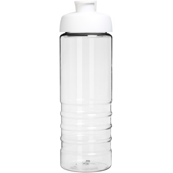 H2O Active® Treble 750 ml flip lid sport bottle - Transparent / White