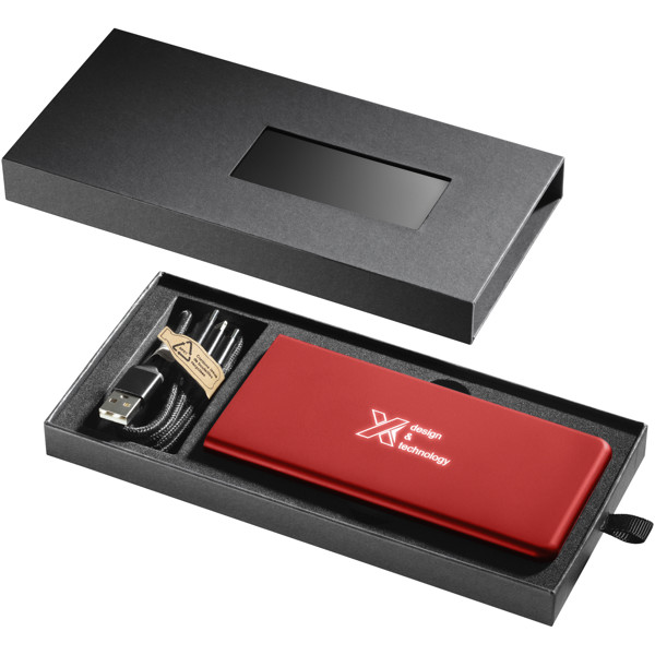 SCX.design P15 light-up 5000 mAh power bank - Mid Red