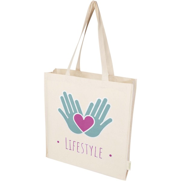 Orissa 180 g/m² organic full gusset tote bag 14L