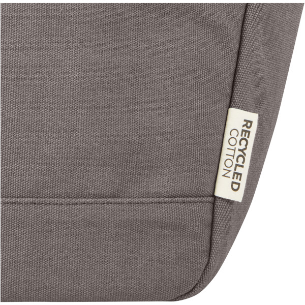 Joey 9-can GRS recycled canvas lunch cooler bag 6L - Grey