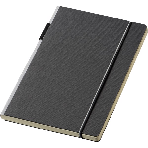 Cuppia A5 hard cover notebook - Solid black / Grey