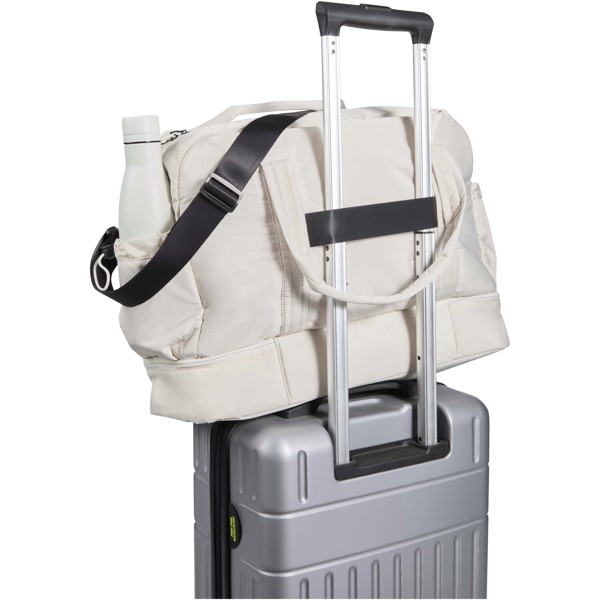 Puffer GRS recycled duffel bag with insulated bottom 30L - Sandstone