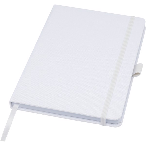 Honua A5 recycled paper notebook with recycled PET cover - White