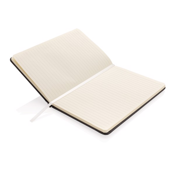 Deluxe A5 notebook with pen holder - White