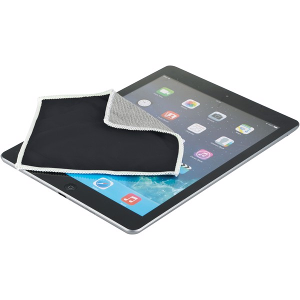 Wiped screen cleaning cloth - Solid black