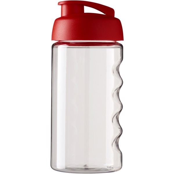 Sportovní láhev s vyklápěcím víčkem H2O Bop® 500 ml - Průhledná / Červená s efektem námrazy