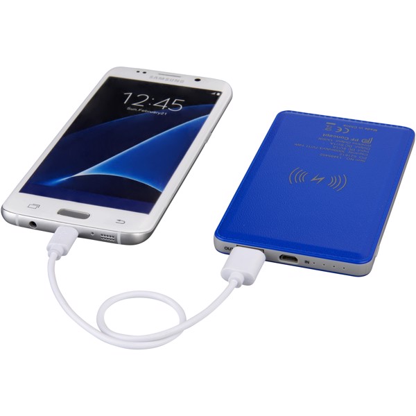 Phase 3000 mAh wireless power bank - Royal blue