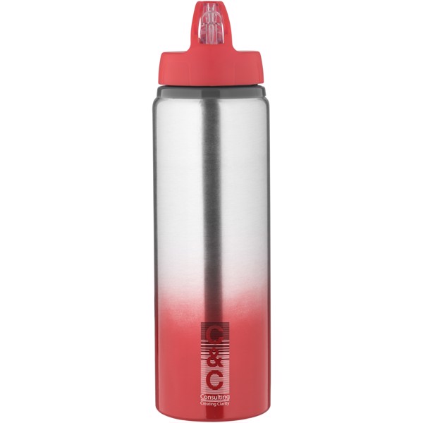 Bidón de 740 ml "Gradient" - Rojo / Plateado