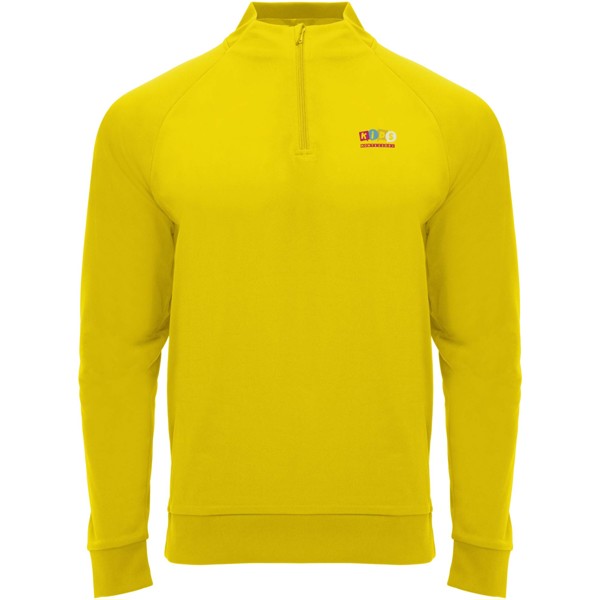 Epiro long sleeve kids quarter zip sweatshirt - Yellow / 12