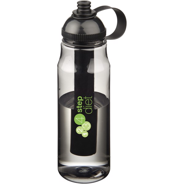 Arctic 700ml Tritan™ ice bar sport bottle - Solid black