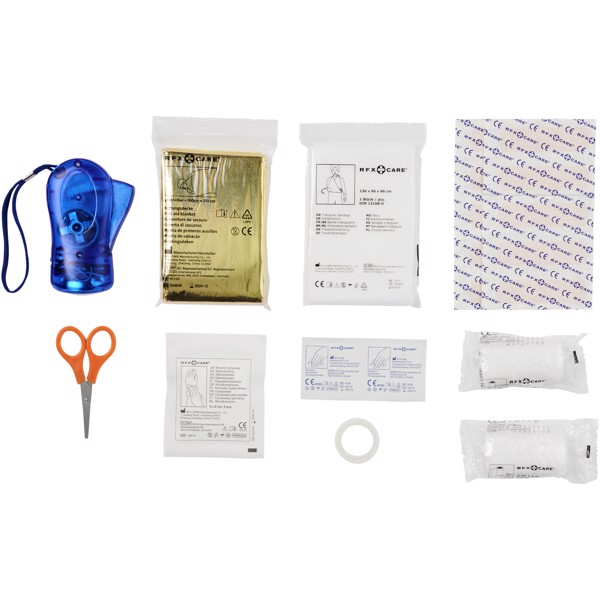 Handies 46-piece first aid kit and safety vest