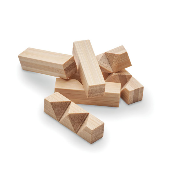 Bamboo brain teaser star shape Cubenats