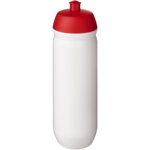HydroFlex™ 750 ml squeezy sport bottle - Red / Transparent White