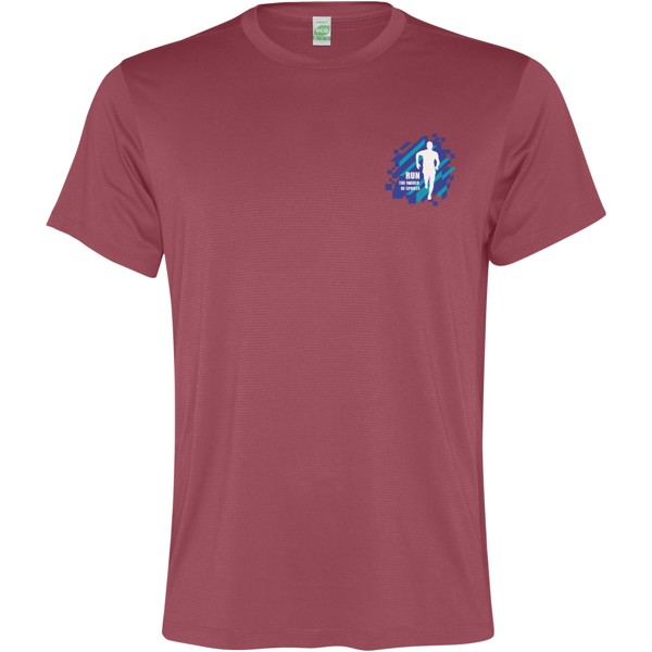 Slam short sleeve men's sports t-shirt - Berry Red / roly-M