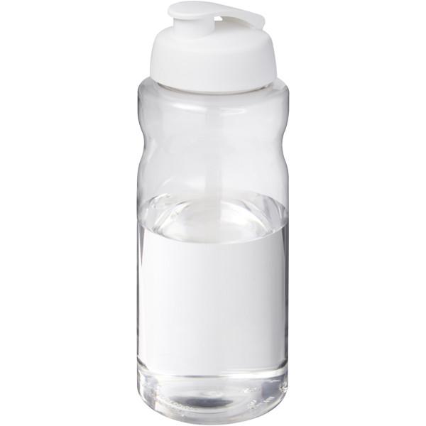 H2O Active® Big Base 1 litre flip lid sport bottle - White