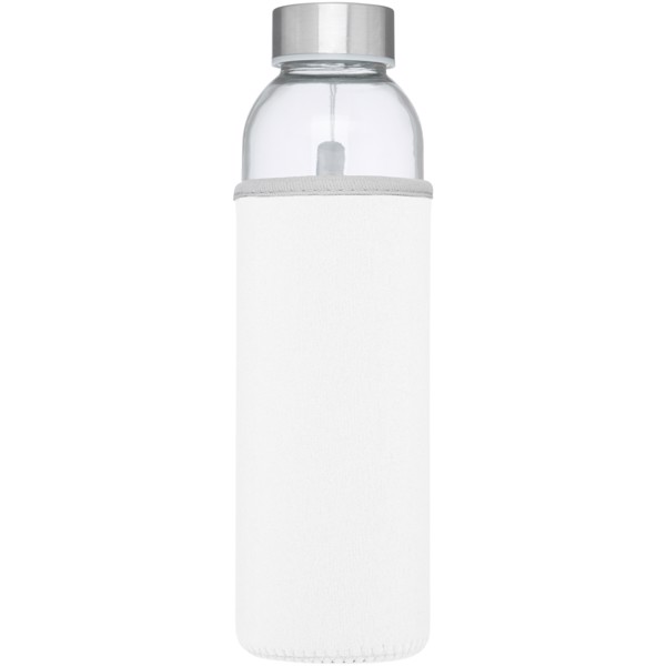 Bodhi 500 ml glass water bottle - White