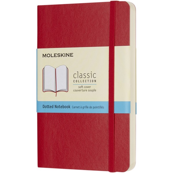Classic PK soft cover notebook - dotted - Scarlet red