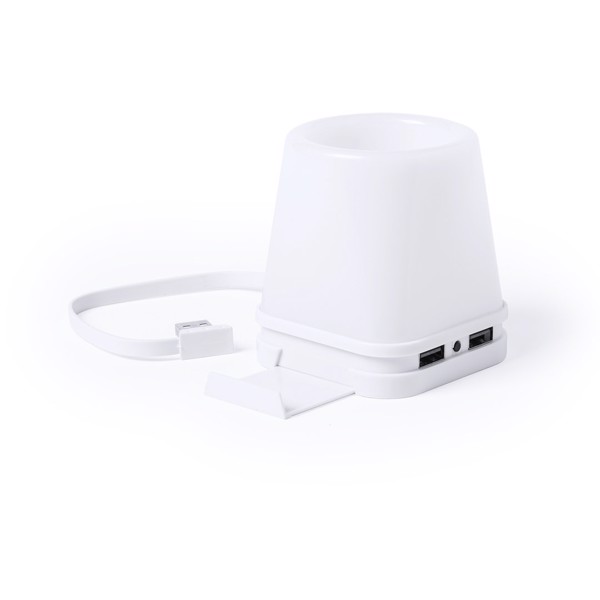 USB Hub Pencil Holder Belind