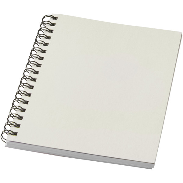 Desk-Mate® A6 colour spiral notebook - Ivory White