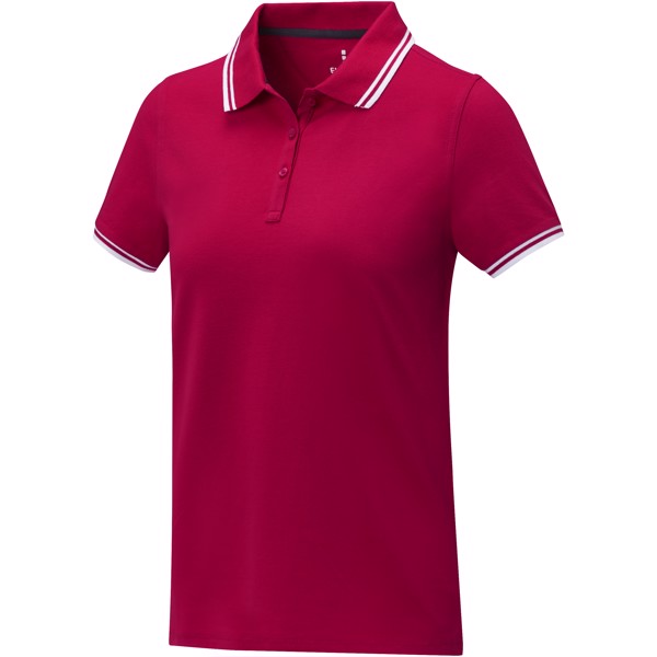Amarago short sleeve women's tipping polo - Red / L