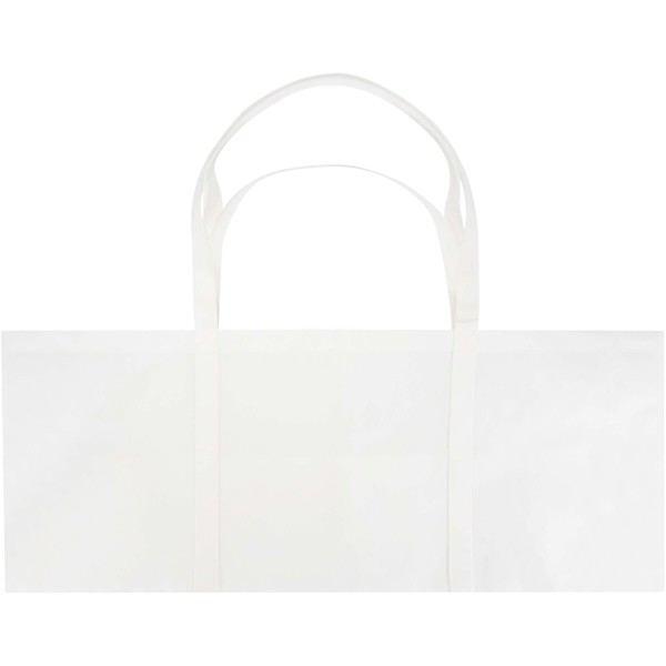 Jumbo GRS recycled non-woven extra large tote bag 65L - White
