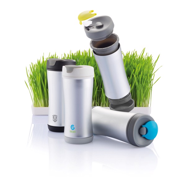 Boom eco mug - White / Grey